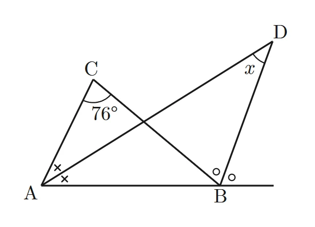 Don't extend the lines past D.